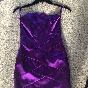 Strapless cocktail dress